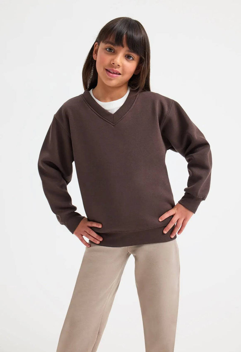 Childrens V Neck Sweatshirt Uneek