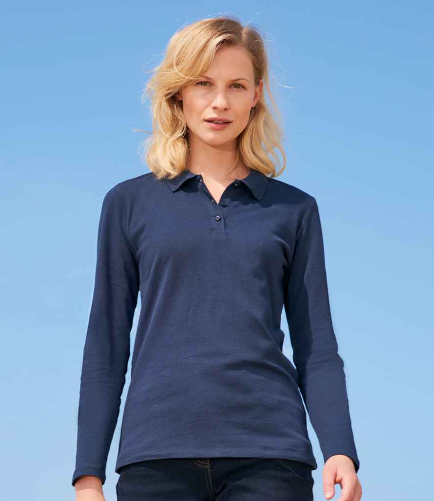 SOL'S Ladies Perfect Long Sleeve Piqué Polo Shirt SOL'S