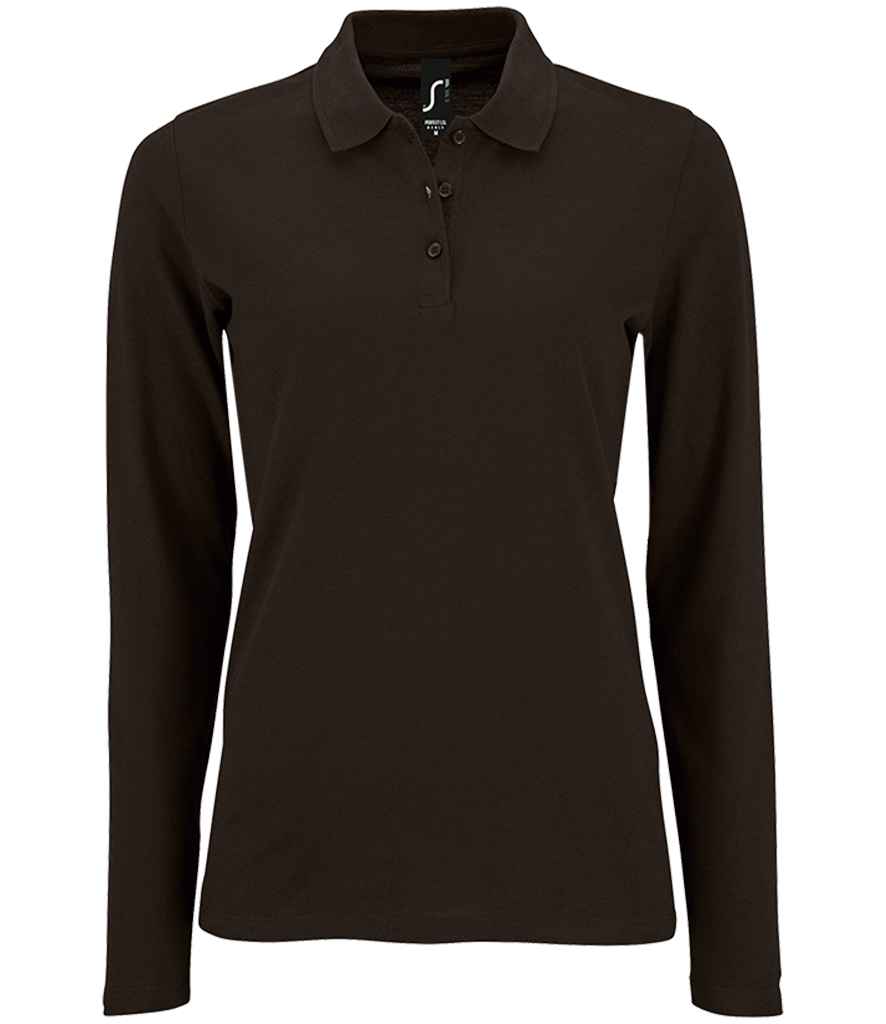SOL'S Ladies Perfect Long Sleeve Piqué Polo Shirt SOL'S