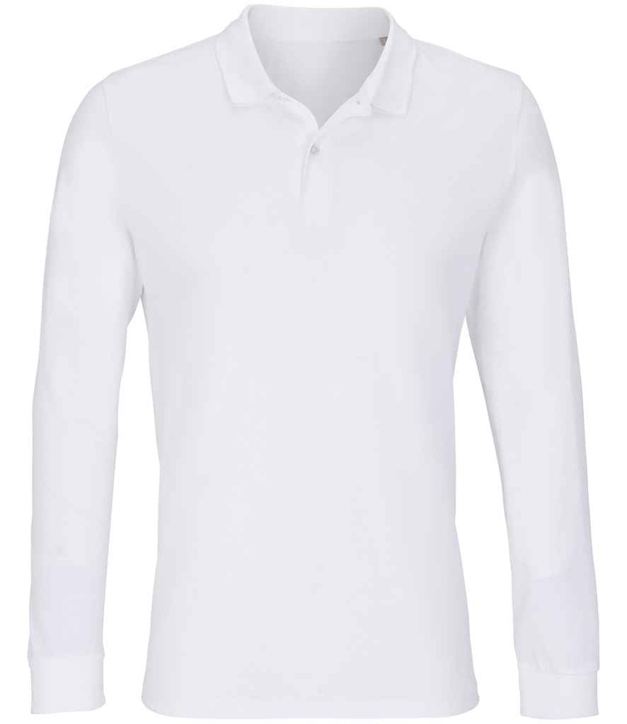SOL'S Unisex Planet Long Sleeve Piqué Polo Shirt (04241) SOL'S