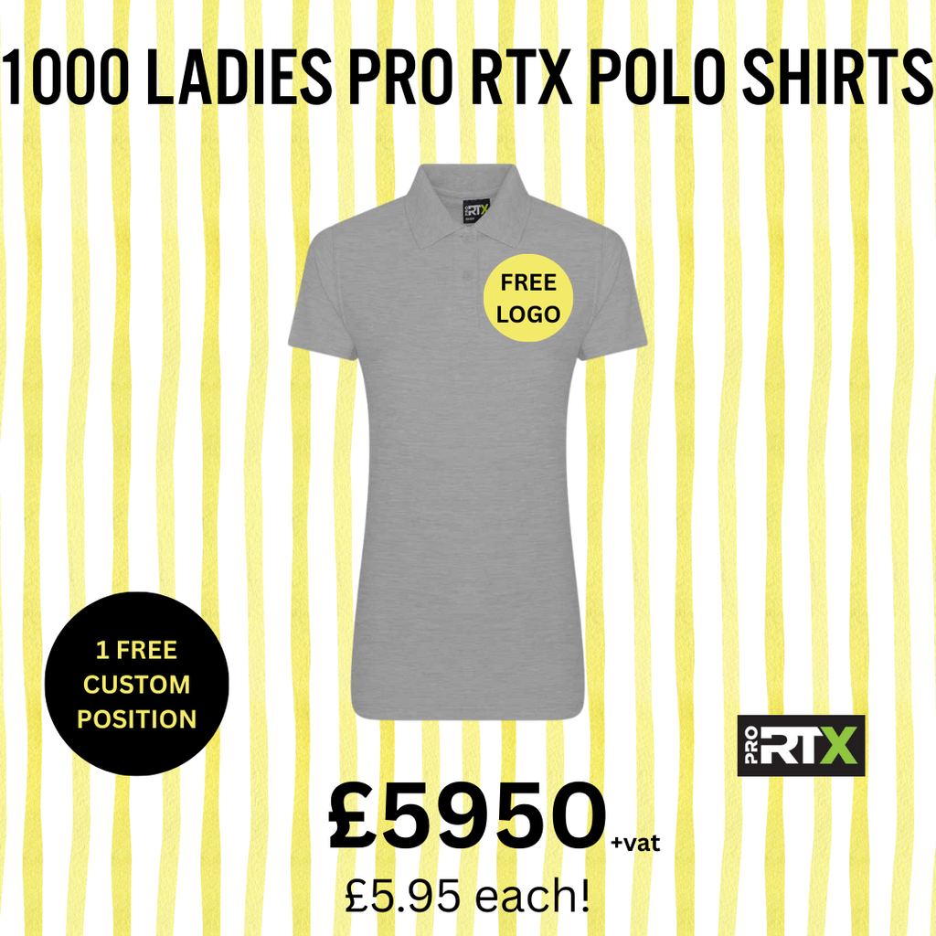 1000 RX01F Ladies Pro Polo Bundle (Free Print) Ultimate Workwear