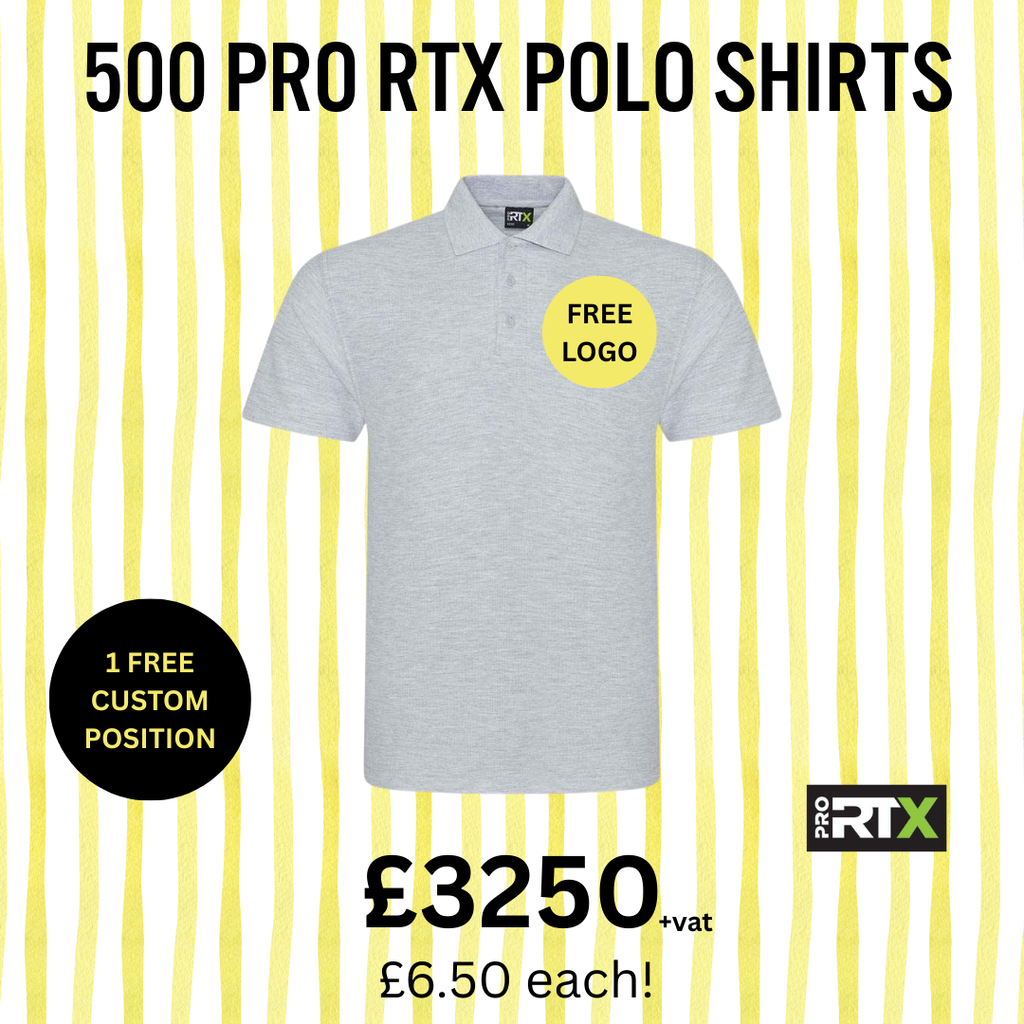 500 RX101 Pro Rtx Polo shirt Bundle (FREE PRINT) Ultimate Workwear