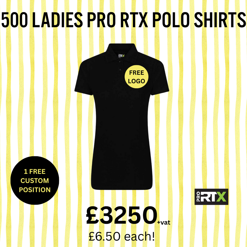 500 RX01F Ladies Pro Polo Bundle (Free Print) Ultimate Workwear