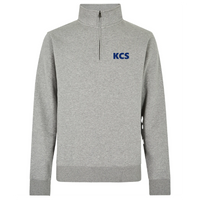 KK335 Quarter Zip Heather Gray