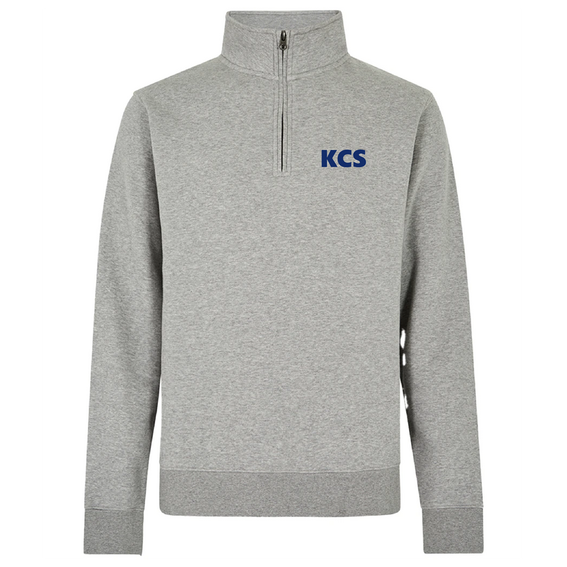 KK335 Quarter Zip Heather Gray