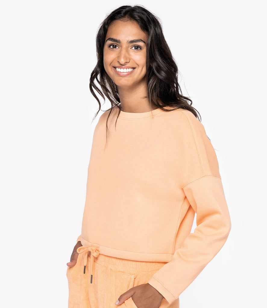 Native Spirit Ladies Oversized Cropped Sweatshirt Native Spirit