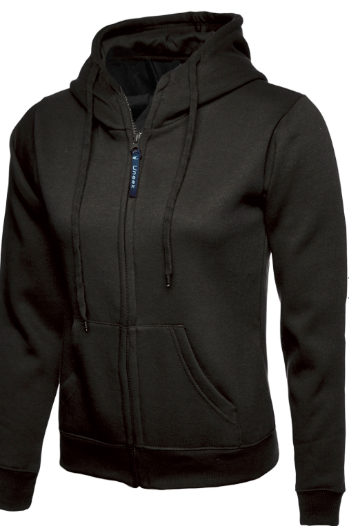 100 Ladies Uneek Full Zip Hooded Sweatshirt Bundle (Free Print) Uneek