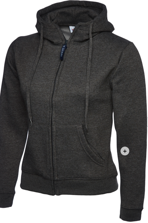 100 Ladies Uneek Full Zip Hooded Sweatshirt Bundle (Free Print) Uneek