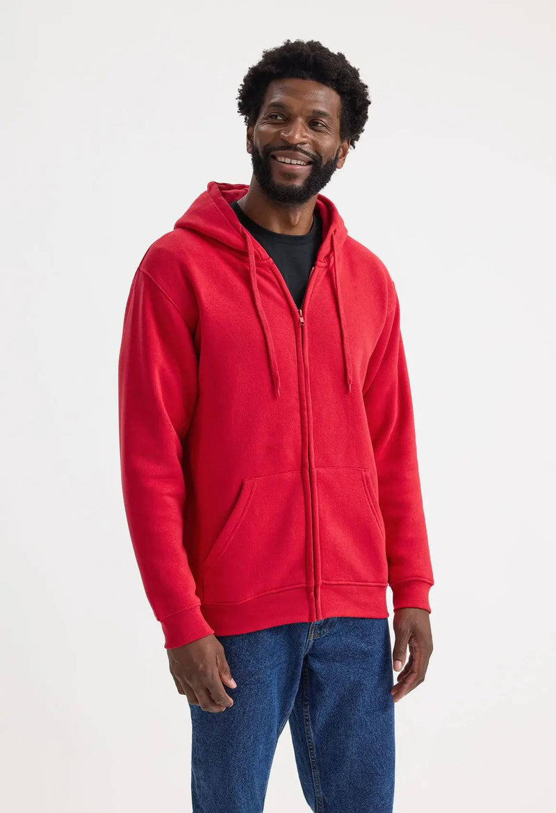 Adults Classic Full Zip Hooded Sweatshirt Uneek