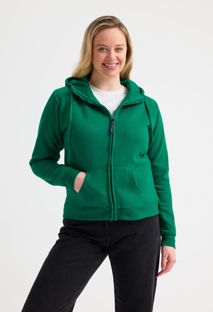 Ladies Classic Full Zip Hooded Sweatshirt Uneek