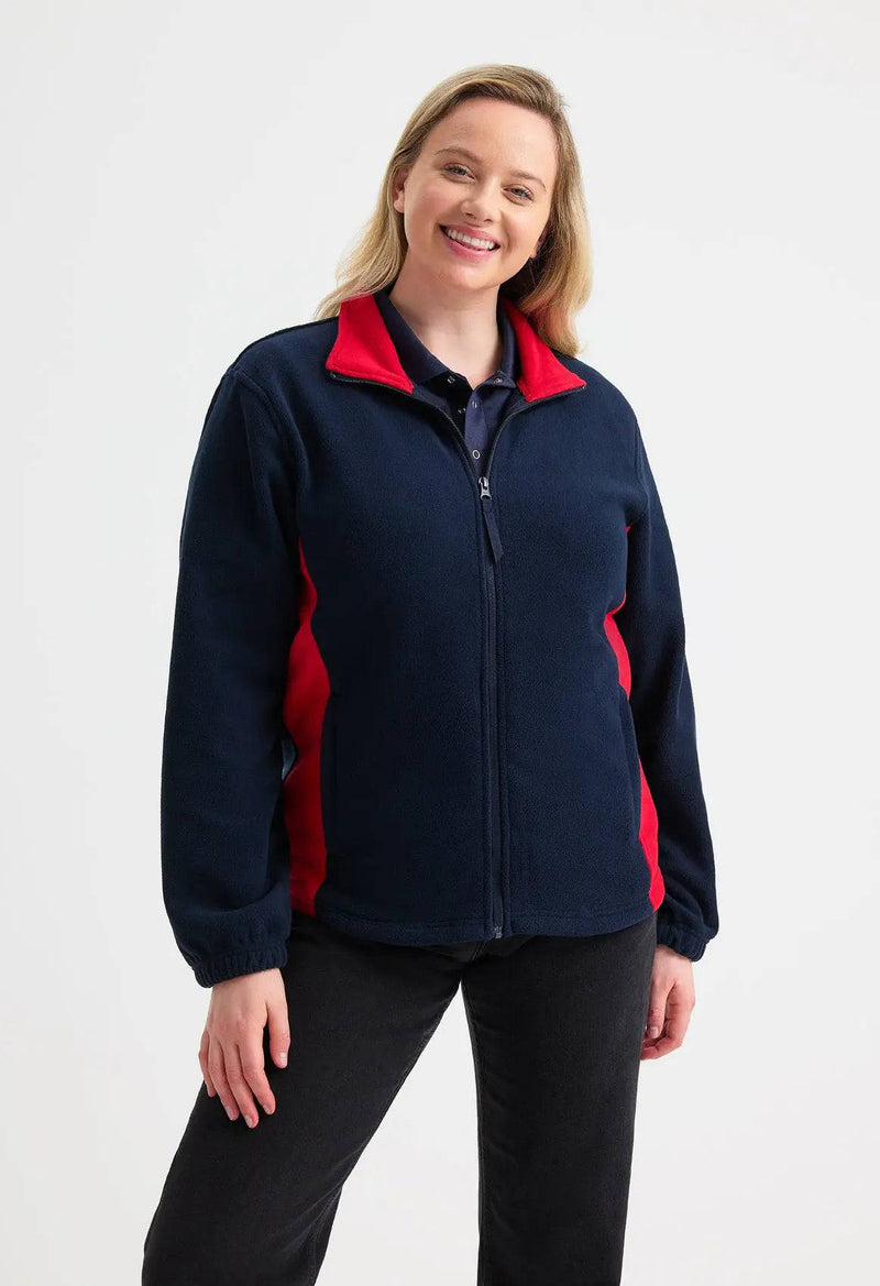 Two Tone Full Zip Fleece Jacket Uneek