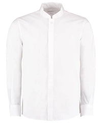 (KK161) Kustom Kit Mandarin Collar Long Sleeved Shirt (Tailored fit) Kustom Kit